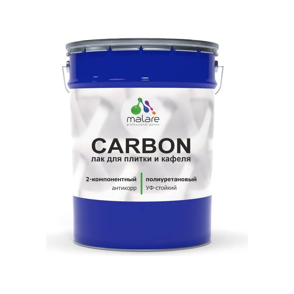 Изображение товара Полиуретановый лак MALARE 2к CARBON для кафельной плитки 16 кг