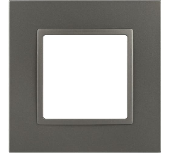 Изображение товара Рамка для розеток и выключателей ЭРА Elegance 14501116 Classic, на 1 пост, титан Б0065823