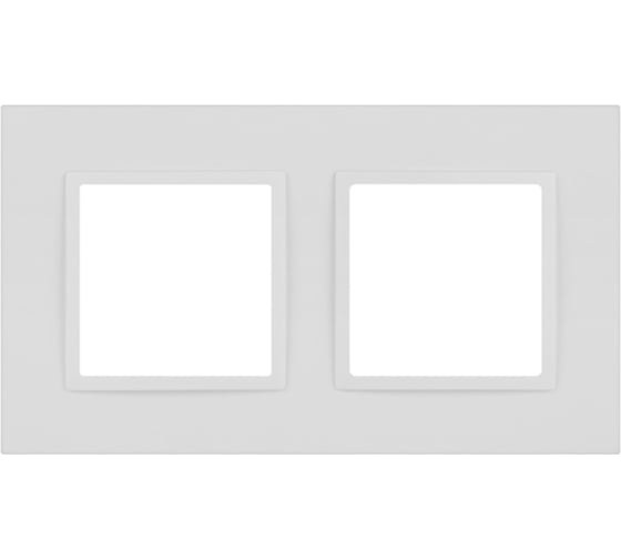 Изображение товара Рамка для розеток и выключателей ЭРА Elegance 14501201М Classic, на 2 поста, белый матовый Б0065824