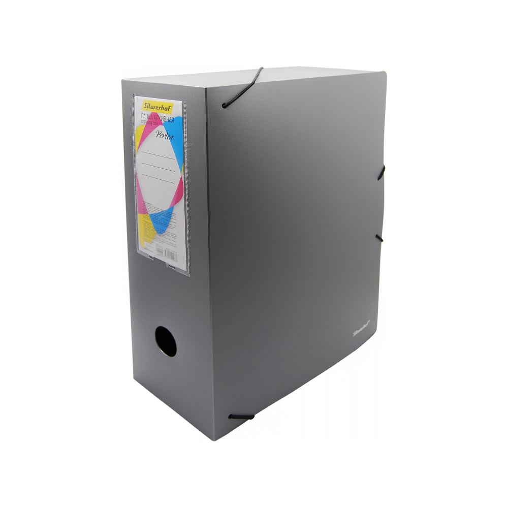 Изображение товара Архивная папка Silwerhof Perlen 311916-77 А4 серебристый металлик