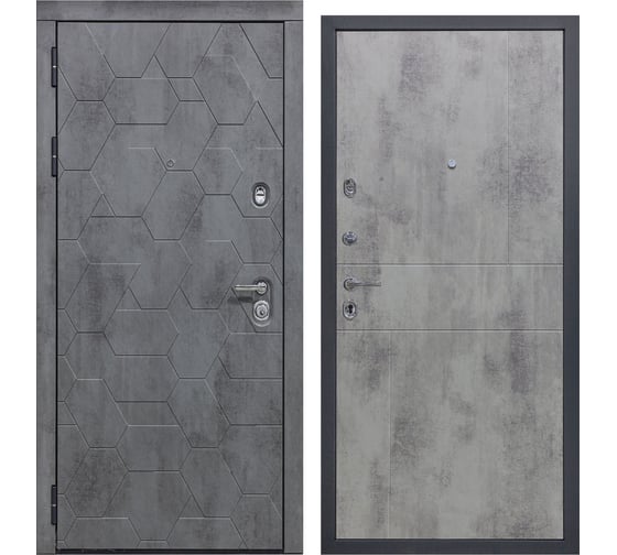 Изображение товара Дверь DIVA 51 2050x960 Левая Бетон Темный - Д01 Бетон Светлый УТ-00084053