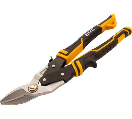 Изображение товара Ножницы по металлу Denzel 270мм, прямой и правый рез, сталь-СrMo, трехкомп.рук-ки 78371