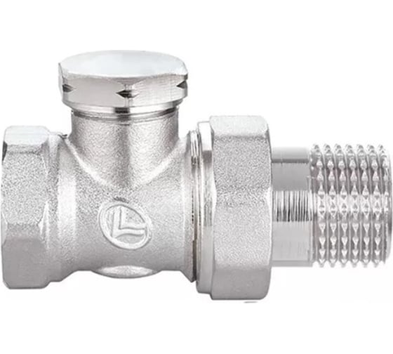 Изображение товара Клапан DOUBLE-LIN отсекающий Double Lin радиаторный настроечный нижний прямой 3/4 LL3017(3/4")