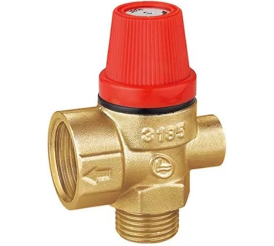 Изображение товара Предохранительный клапан DOUBLE-LIN мембранный 3 бар (сбросной) с выходом под манометр НР-ВР 1/2-1/2 LL3185(1/2-1/2)-3bar LL3185(1/2"-1/2")-3bar