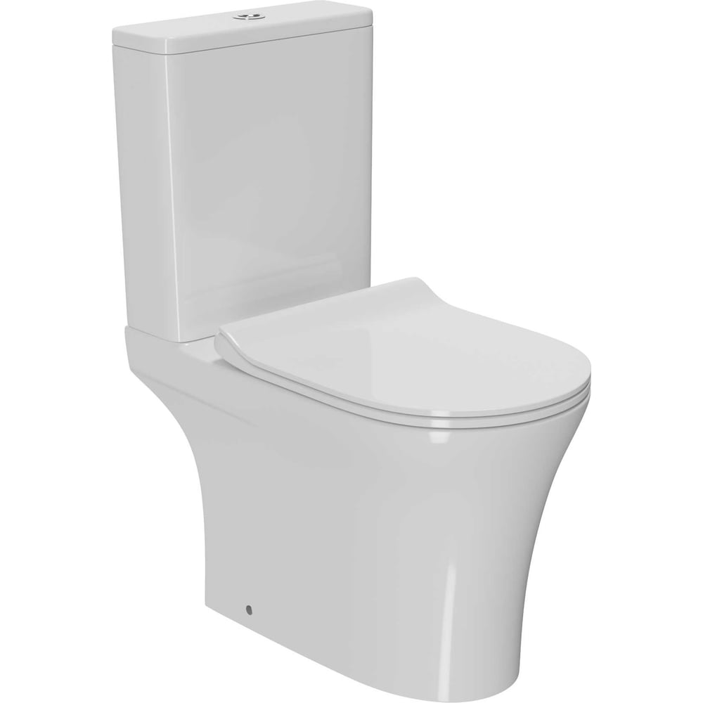 Изображение товара Напольный унитаз Bauedge Hurricane-5 Spectrum безободковый с микролифтом и системой антивсплеск