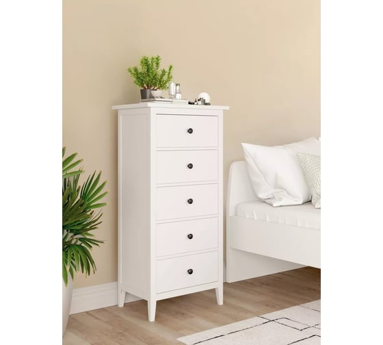 Изображение товара Комод Leset Токе 5 ящиков, белый 1242-7585