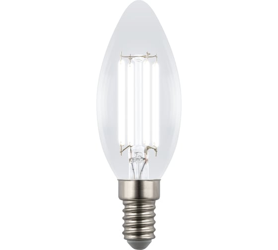 Изображение товара Лампа светодиодная прозрачная Uniel LED-C35-4W/4000K/E14/CL GLY01TR UL-00011937