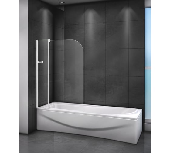 Изображение товара Шторка на ванну CEZARES RELAX-V-11-100/140-C-Bi