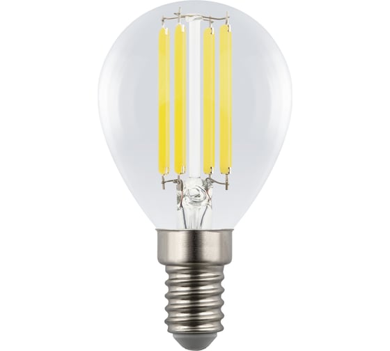 Изображение товара Лампа светодиодная прозрачная Uniel LED-G45-4W/3000K/E14/CL GLY01TR UL-00011938