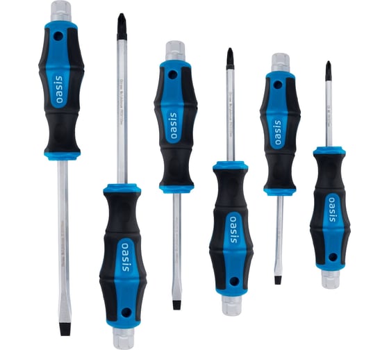 Изображение товара Набор отверток ударных OASIS (SL 5,6,8/PH 1,2,3) 103011206006