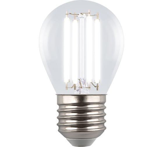 Изображение товара Лампа светодиодная прозрачная Uniel LED-G45-4W/4000K/E27/CL GLY01TR UL-00011941