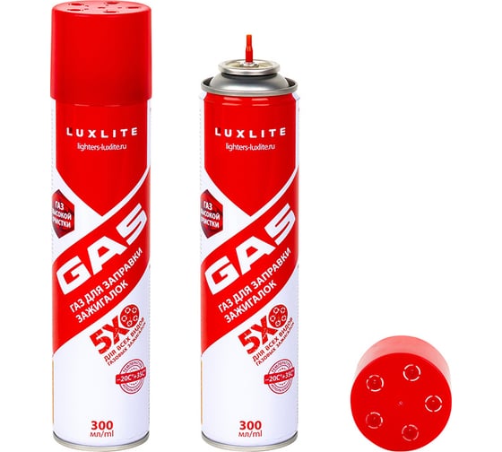 Изображение товара Газовый баллон для заправки зажигалок Luxlite XHC 006 300 МЛ 10