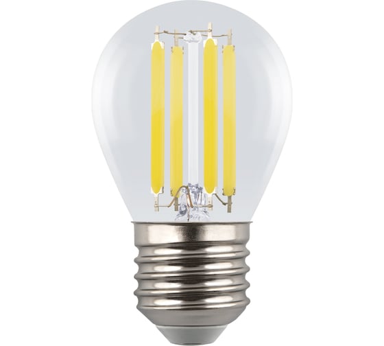 Изображение товара Лампа светодиодная прозрачная Uniel LED-G45-4W/3000K/E27/CL GLY01TR UL-00011940