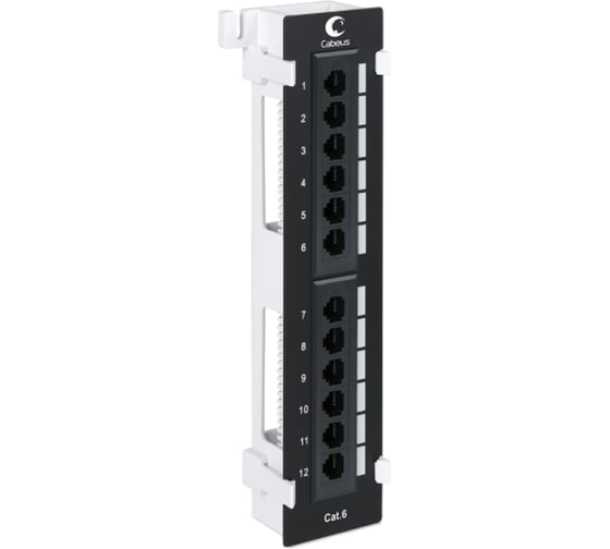 Изображение товара Патч-панель Cabeus настенная, 12 портов RJ-45, категория 6, PL-12-Cat.6-WL-Dual