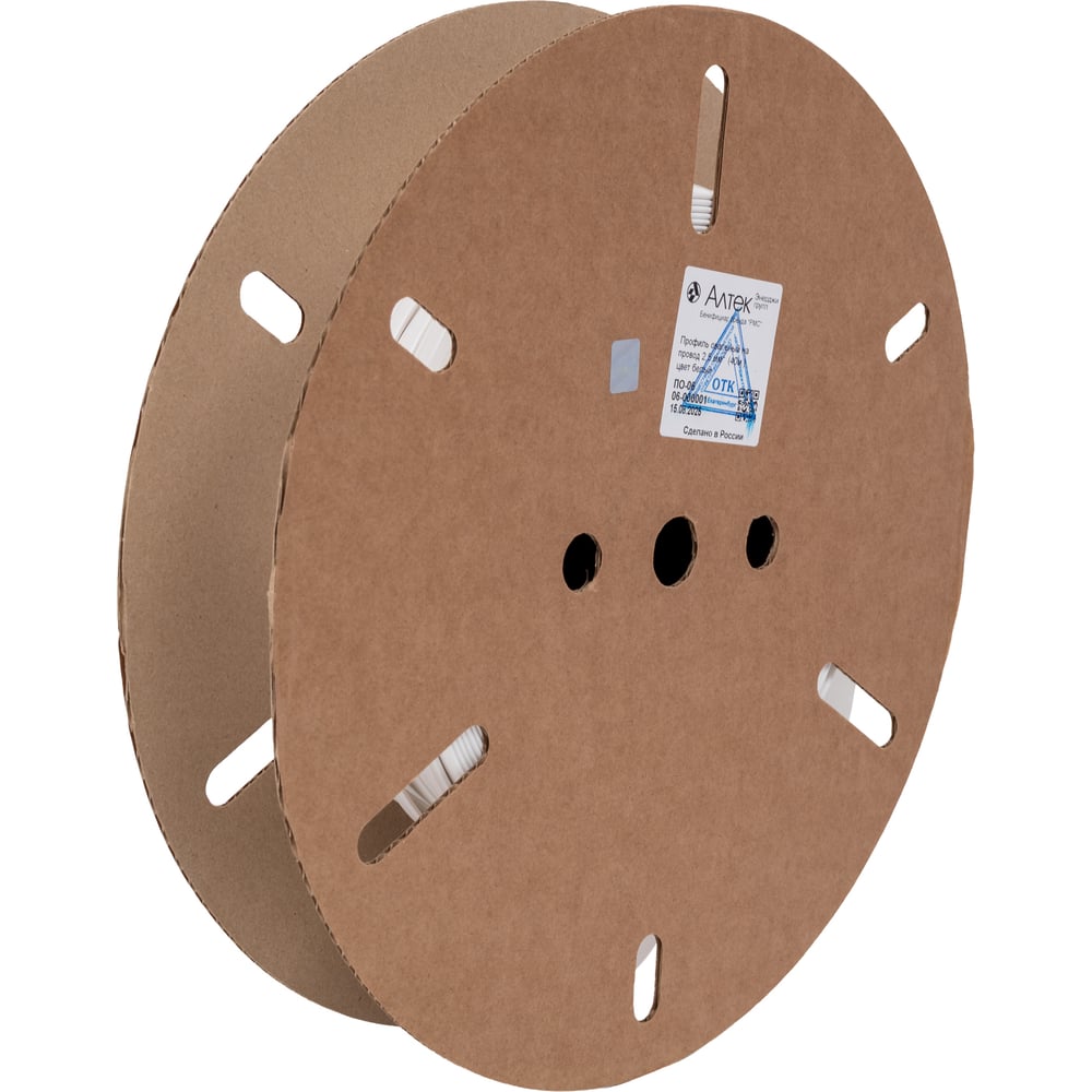 Изображение товара Профиль РМС овальный на проводе 40м белый для электромонтажа