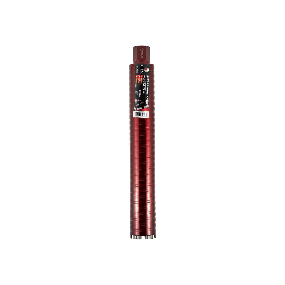 Изображение товара Коронка алмазная Diam САСС Extra Line Titan HIT 72x450 мм, 4 сегмента, 1 1/4 UNC, армированный бетон 313036