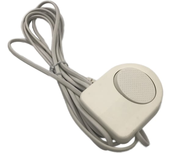 Изображение товара Сетевой шнур ООО "ОПТИКОМ ЭЛЕКТРИК" с вилкой и ножным выключателем белый 3,5 м 2x0,75мм2 1918.0299