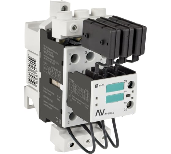 Изображение товара Контактор для конденсатора EKF КМЭК 20 кВАр 230В 1NО AVERES ctrk-s-29-20-230-av