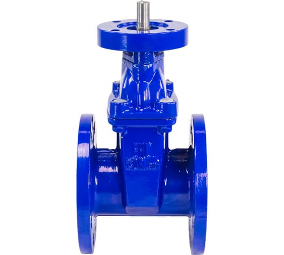 Изображение товара Задвижка клиновая DN.ru 30ч939р Ду200 Ру10 под электропривод, цвет - синий D040-00821