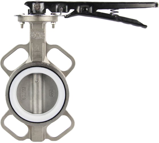 Изображение товара Дисковый поворотный затвор DN.ru 316L-316L-PTFE Ду125 Ру16 с рукояткой D050-01618