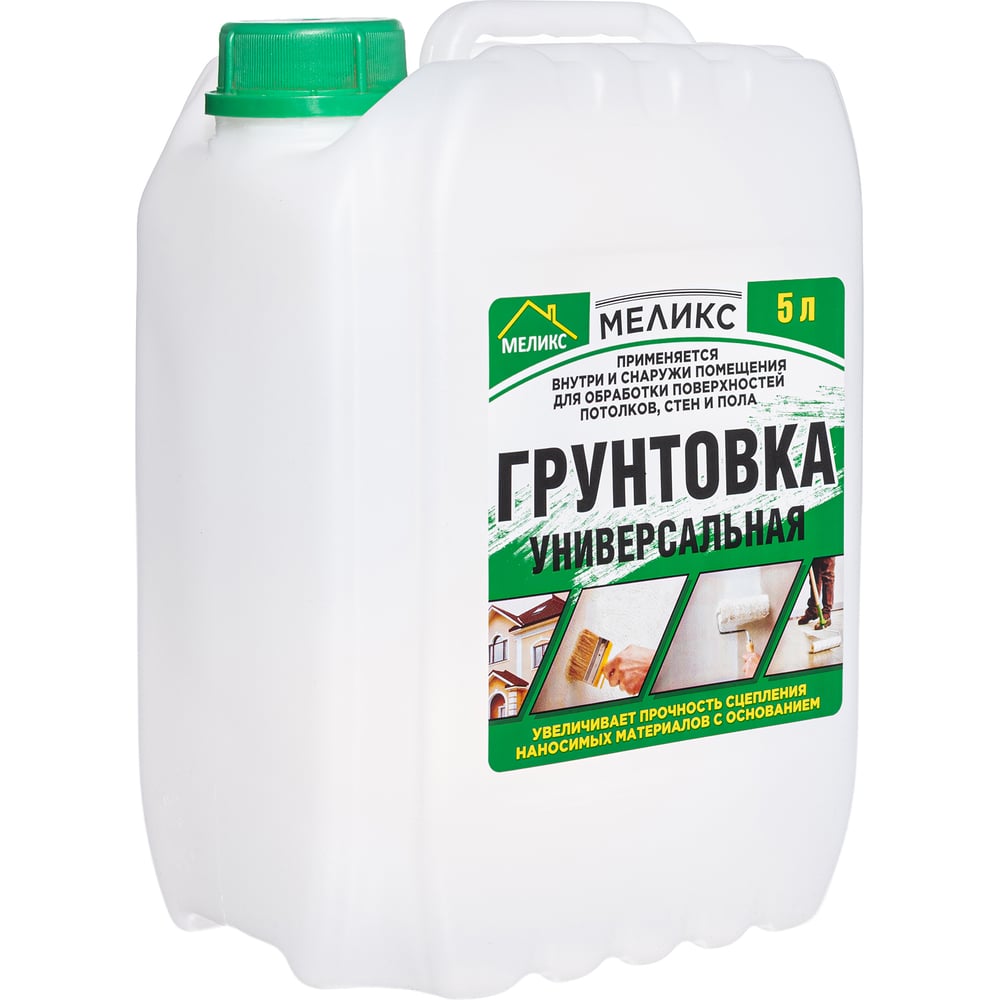 Изображение товара Универсальная грунтовка Меликс 5 л глубокого проникновения для внутренних и внешних работ