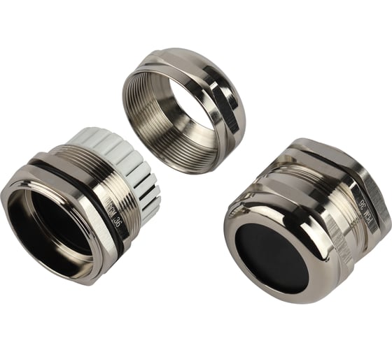 Изображение товара Кабельный ввод сальник ЭРА NO-224262 латунный PGM 36 (d отв.47 мм / d провод.25-32 мм) IP68 (упаковка 3 шт) Б0065212