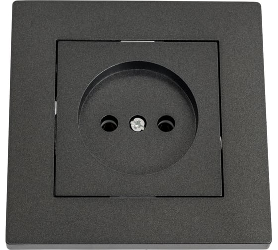 Изображение товара Розетка MAKEL без заземления СП KAREA RIZZ 16А IP20 дым. металлик 88050022