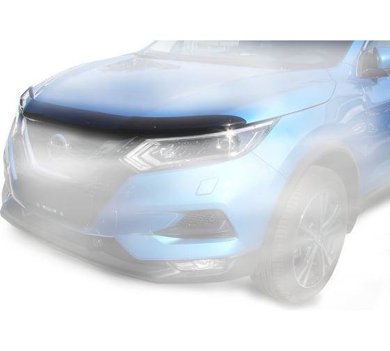 Изображение товара Дефлектор капота темный Nissan Qashqai 2018 SIM NLD.SNIQAS1812