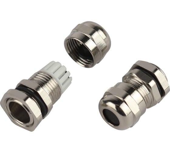 Изображение товара Кабельный ввод сальник ЭРА NO-224255 латунный PGM 7 (d отв.12.5 мм / d провод.3-6.5 мм) IP68 (упаковка 5 шт) Б0065205