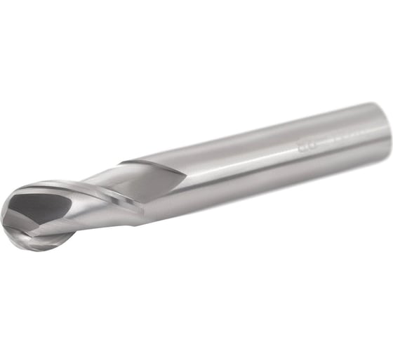 Изображение товара Фреза твердосплавная сферическая AHNO 6мм, L=50, l=12, хвостовик 6, Z2, угол 35, по алюминию и цвет.металлам BRAL-2B-R3.0 ah02268