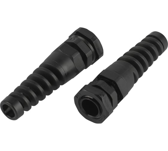 Изображение товара Кабельный ввод сальник ЭРА NO-224250 с гибким отводом PGR 9 (d отв.16.2 мм / d провод.4-8 мм) IP54 (упаковка 10 шт) Б0065192