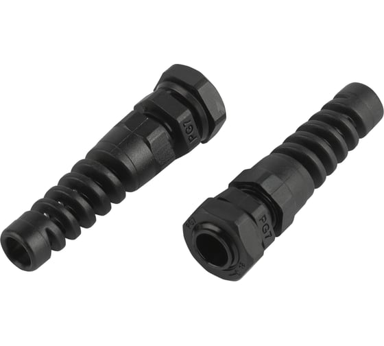 Изображение товара Кабельный ввод сальник ЭРА NO-224249 с гибким отводом PGR 7 (d отв.12.5 мм / d провод.3-6.5 мм) IP54 (упаковка 10 шт) Б0065186