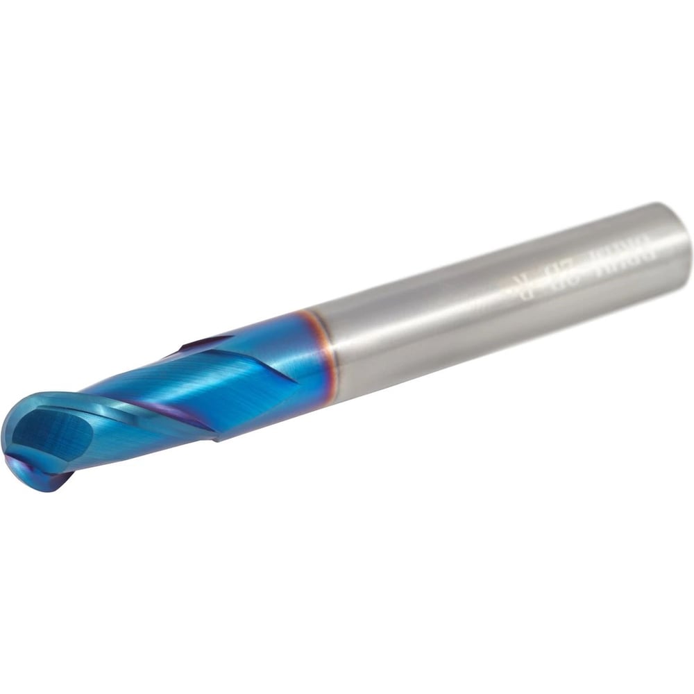 Изображение товара Фреза твердосплавная сферическая AHNO 10мм, L=75, l=20, хвостовик 10, Z2, угол 35 градусов, по закаленной стали BRHM-2B-R5.0 HRC65 ah02419