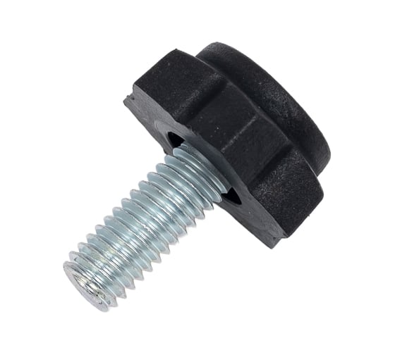 Изображение товара Ножка опора 23 Болта D19 М6x15 регулируемая мебельная под шестигранник 12 шт. 33-0070ф12