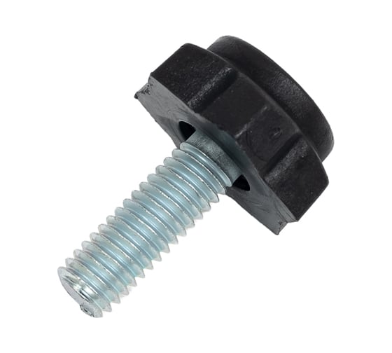 Изображение товара Ножка опора 23 Болта D19 М6x18 регулируемая мебельная под шестигранник 12 шт. 33-0100ф12