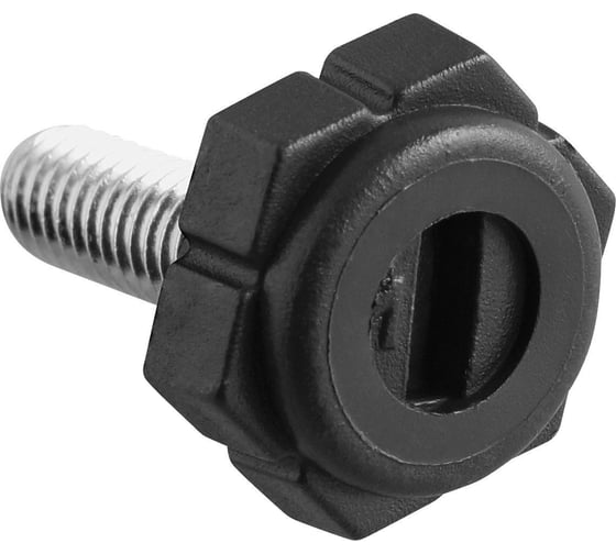 Изображение товара Ножка опора 23 Болта D19 М6x20 регулируемая мебельная под шестигранник 2 шт. 33-0105ф2