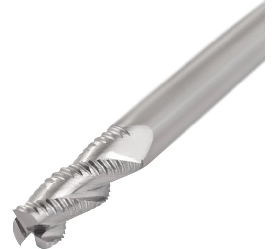 Изображение товара Фреза твердосплавная AHNO обдирочная 12мм, L=75, l=30,  хвостовик 12, Z3, угол 30, по алюминию и цвет.металлам BRAL-3W-D12.0 ah02277