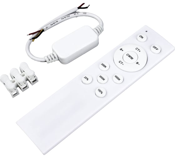 Изображение товара Контроллер для светодиодной ленты truEnergy CCT с кнопочным пультом 5 режимов управления 12/24V 12A 22012