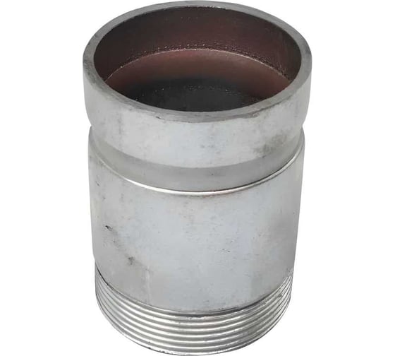 Изображение товара Патрубок Флексапайп +, ООО КР Ду 065, 76мм, НР, оц. с канавкой под грувлок, FLEXAPIPE, L170 мм УТ0050200