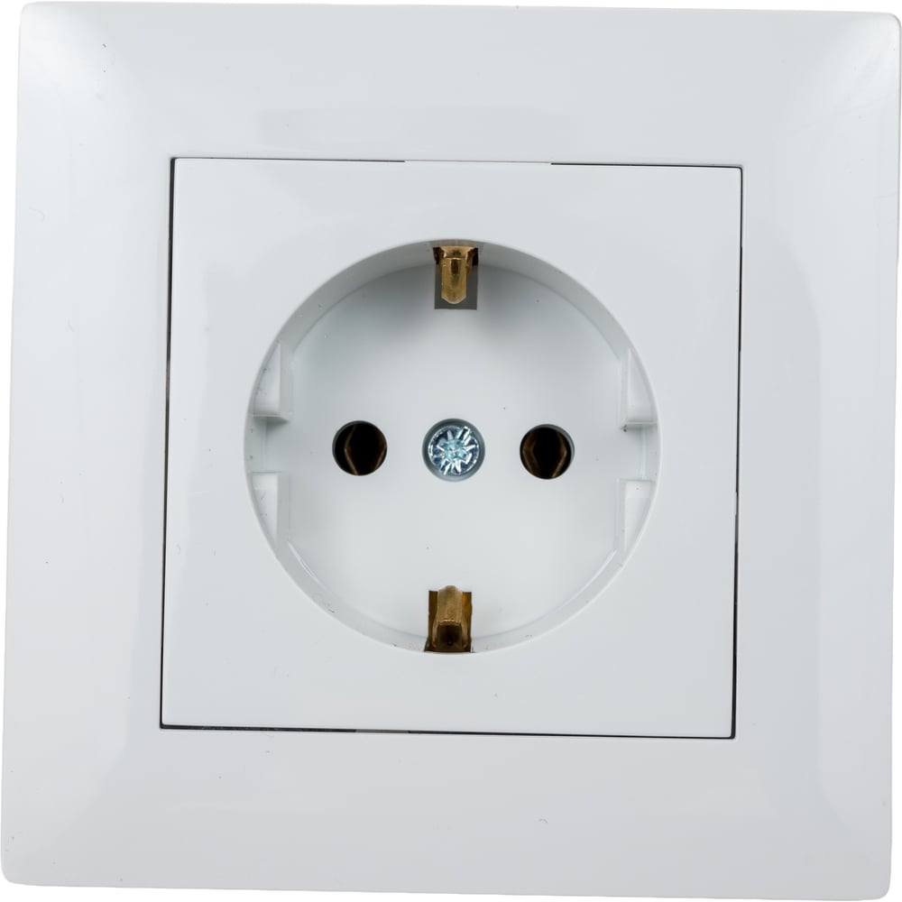 Изображение товара Розетка MAKEL KAREA RIZZ 16А IP20 белая с заземлением