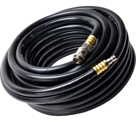 Изображение товара Шланг резиновый пневматический 10 м, 10х17 мм с быстросъемными соединениями Pegas pneumatic 4917