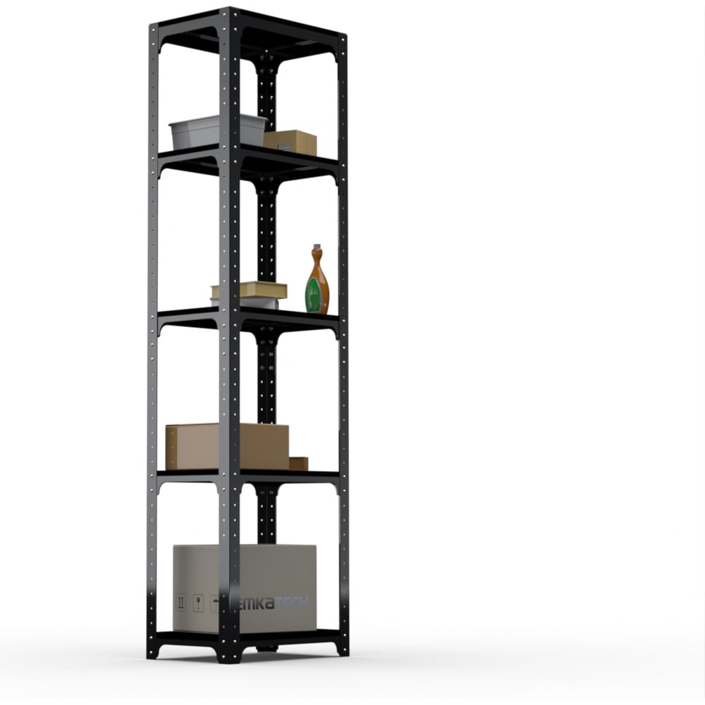 Изображение товара Стеллаж ООО Металекс Kit Comfort 1800х400х500 с 5 полками черный