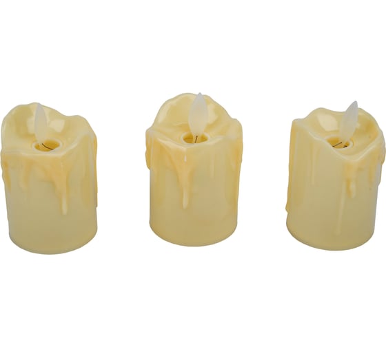 Изображение товара Декоративные свечи Uniel ULD-F062 WW CANDLE SET3 UL-00012457