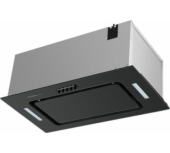 Изображение товара Кухонная вытяжка HOMSair Crocus Push 52 черный CROCUS PUSH 52 Glass Black
