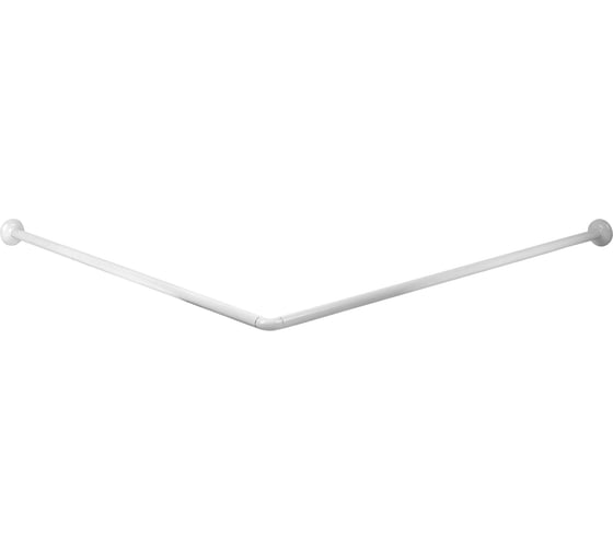 Изображение товара Карниз для ванной комнаты Vidage Г-образный, 90х90 см, цвет белый 1305011