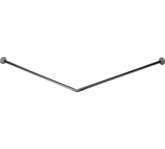 Изображение товара Карниз для ванной комнаты Vidage Г-образный, 90х90 см, цвет хром 1305012