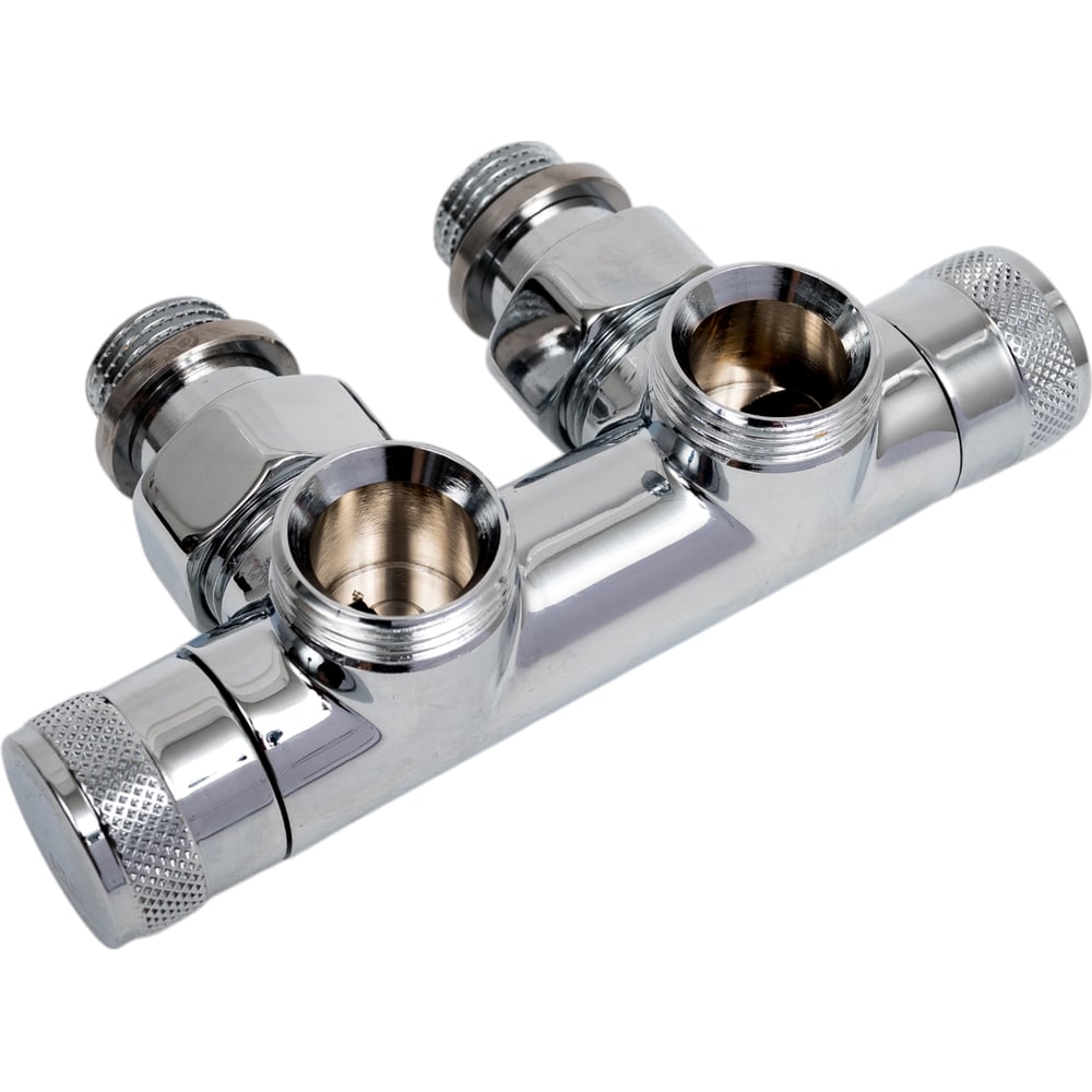 Изображение товара Угловой узел SR Rubinetterie Tondera 50 мм латунь хром 1/2х3/4 дюйма