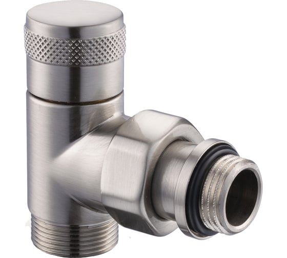 Изображение товара Угловой запорный вентиль SR Rubinetterie Tondera 1/2"х3/4" E, матовый никель 0673-1500NSE0