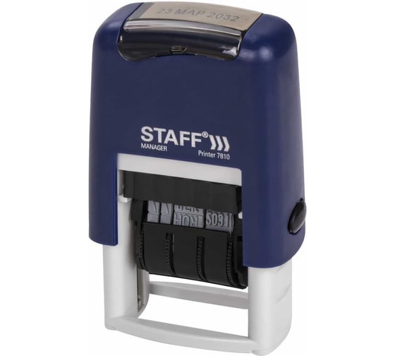 Изображение товара Датер-мини STAFF Printer 7810 месяц буквами, оттиск 22x4 мм 237432