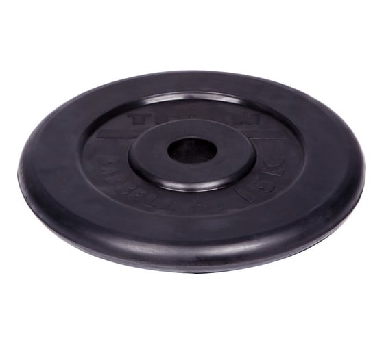 Изображение товара Обрезиненный диск Титан d 26 мм, чёрный 15.0 кг 1065